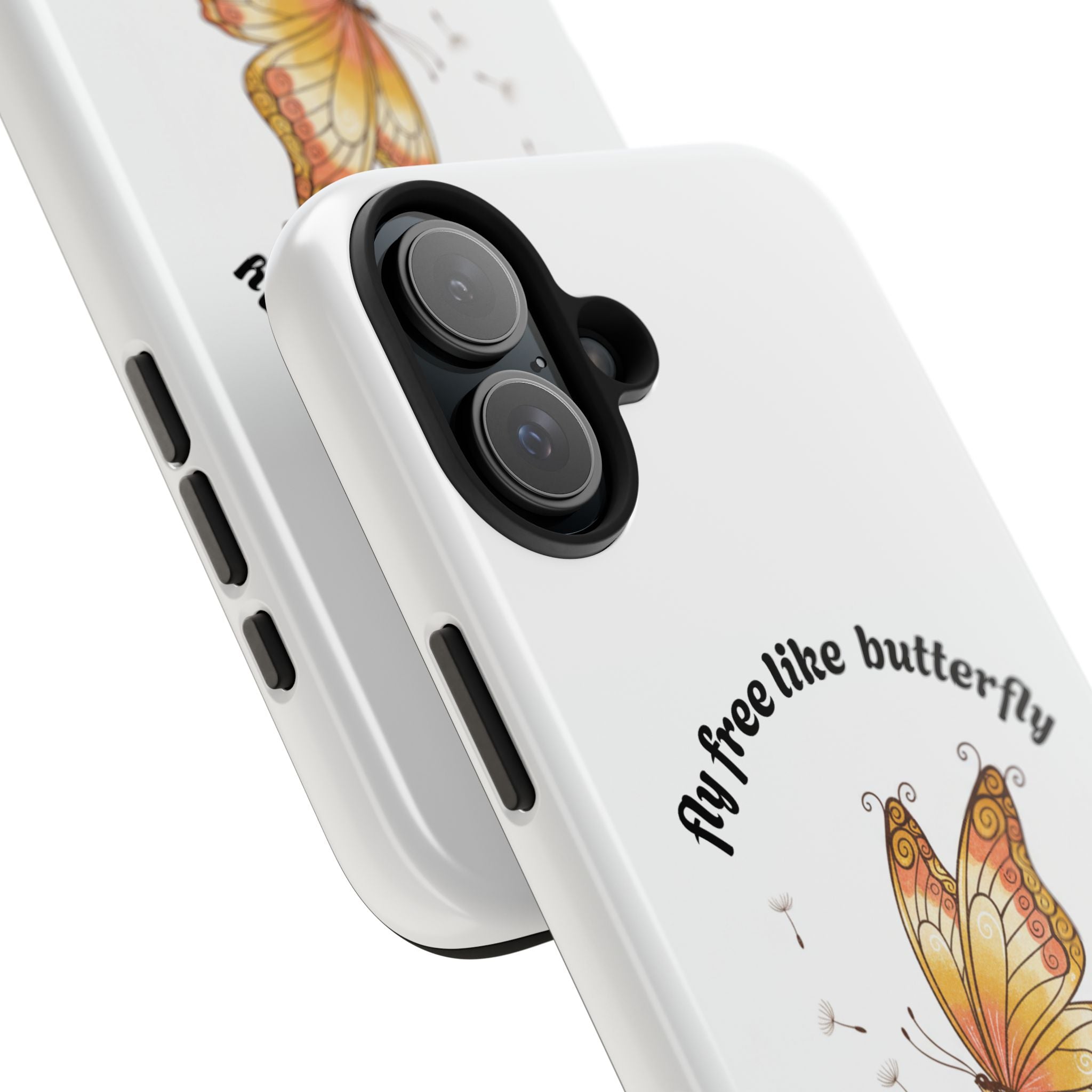 Fly free like a butterfly phone case