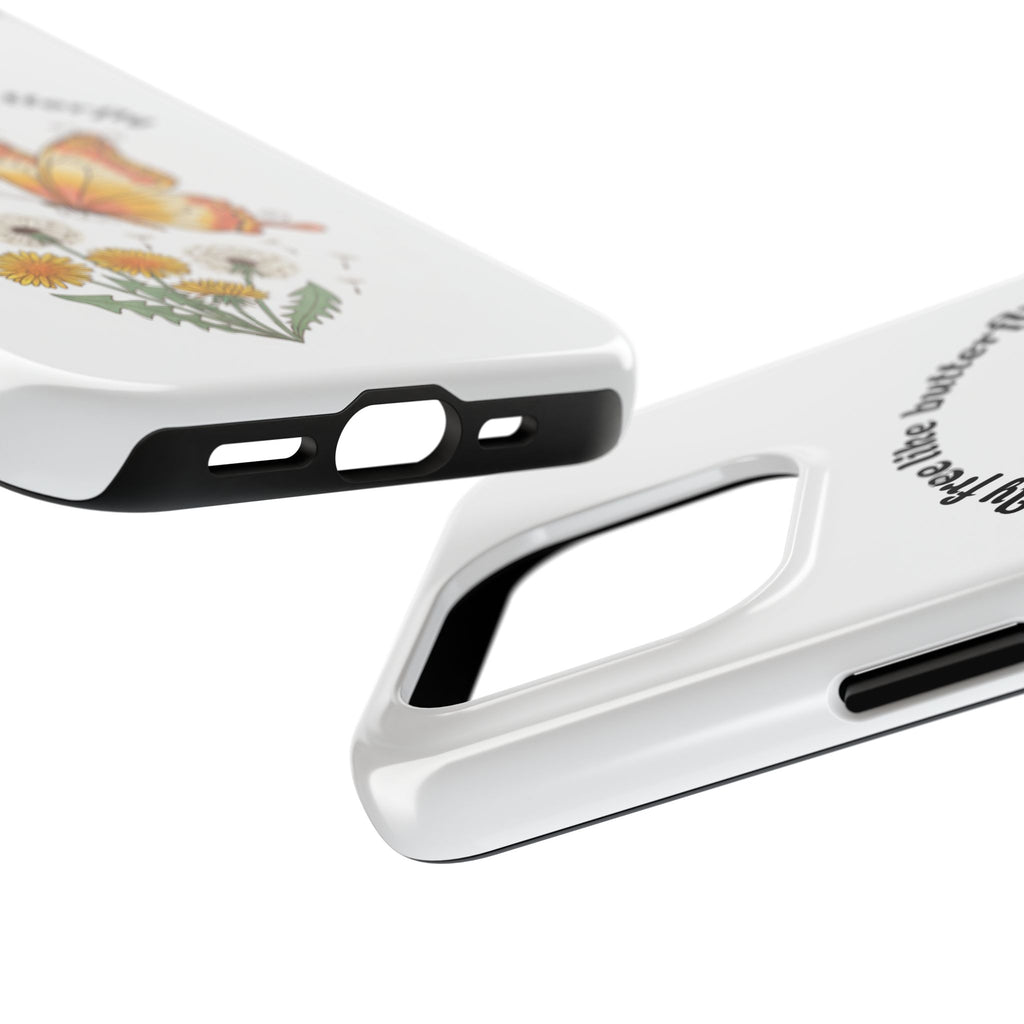 Fly free like a butterfly phone case