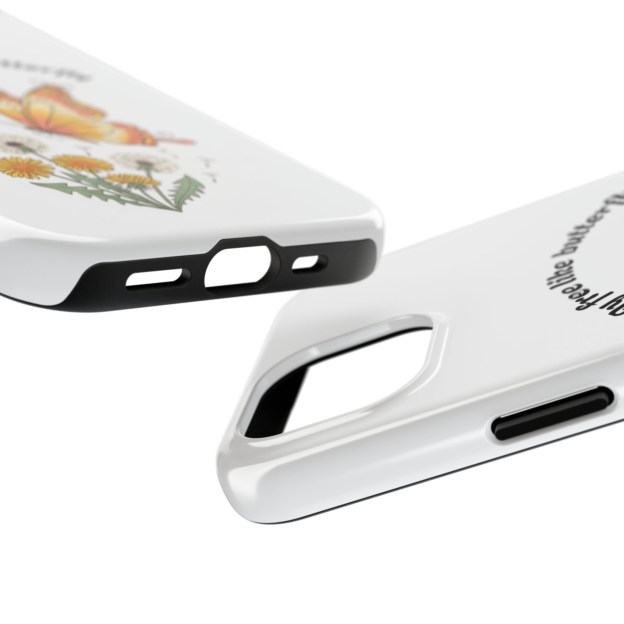 Fly free like a butterfly phone case