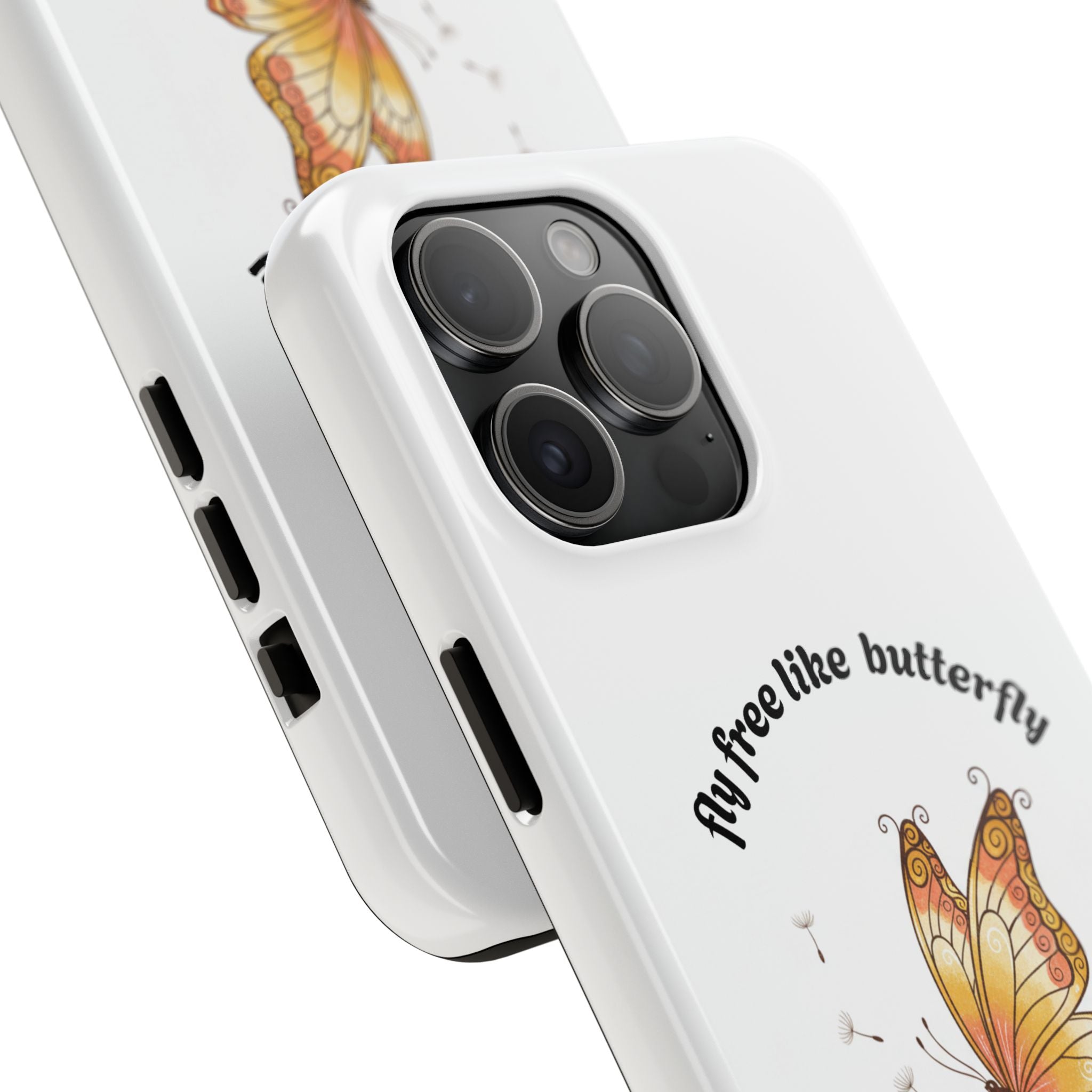 Fly free like a butterfly phone case